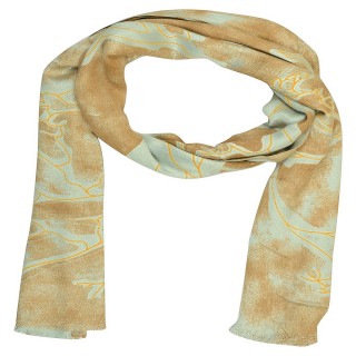 Digital Print Stole- Golden shade